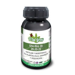 Enerbio 250 ml - Vital Grow - 20-20-20 con Microelementos EDTA y Extracto de Algas Marinas Ecklonia Maxima